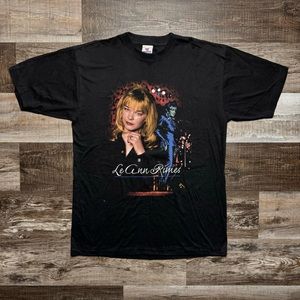 Vintage 90s Leann Rimes Shirt Large Tour Country 90s Single Stitch Double Sided